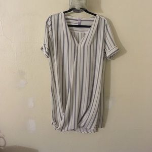 Wrap t - shirt dress.